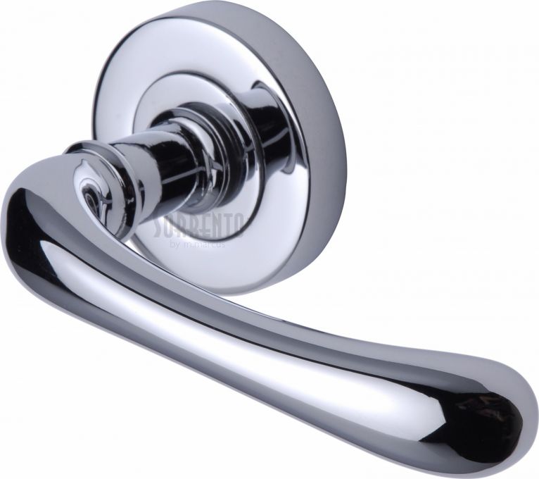 Donna lever on rose handle in polished chrome 